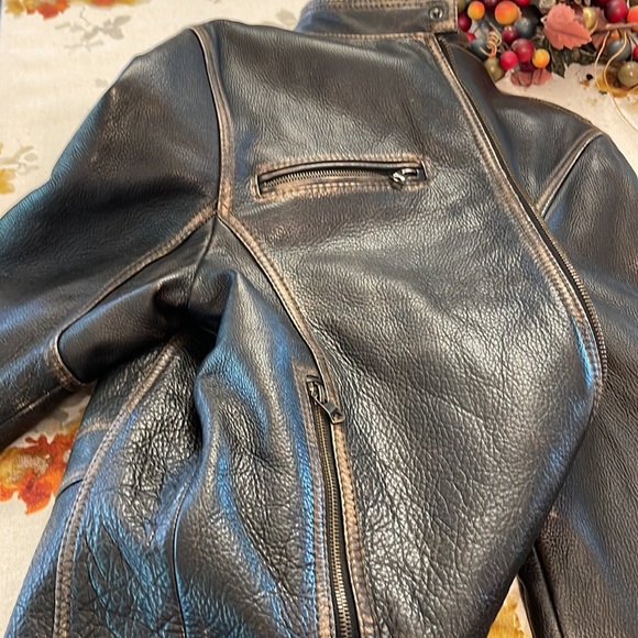 Leather Motorcycle Jacket - Picture 14 of 16